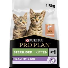 Pro Plan Healthy Start Kitten Sterilised Kattenbrokken met Zalm 1,5kg