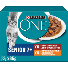 Purina One Senior 7+ Nourriture Humide 8x85g pour Chat