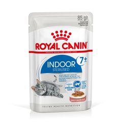 Royal Canin Indoor Sterilised 7+Natvoer in Saus voor Katten 12x85g