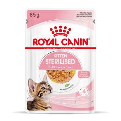 Royal Canin Sterilised Kitten Natvoer in Gelei 12x85g