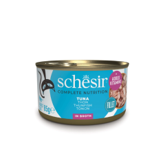 Schesir C&B Natvoer voor Katten met Tonijn in Bouillon 12x85g
