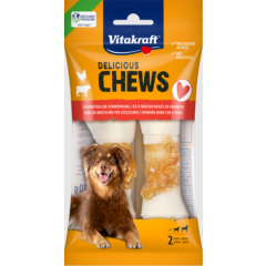 Vitakraft Delicious Chews M Hondensnacks met Kip 2 Stuks 70g