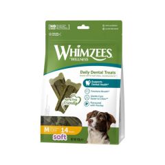 Whimzees Soft Sachet Value Snacks Dentaires pour Chiens Moyens 420g 14 Pièces