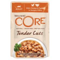 Wellness CORE Tender Cuts - 85g au poulet et à la dinde en sauce
