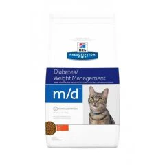 Hill's Prescription Diet M/D croquettes pour chat au poulet
