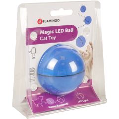Flamingo Led Bal Magic Kattenspeelgoed Blauw