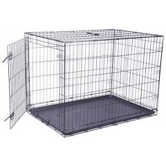 Cage Avec 1 Porte - Xl - Noir - 106.5x76x71cm