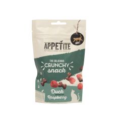 Appetite Crunchy Snack Adult Croquettes pour Chat Canard & Framboise 50g