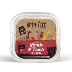 Appetite Adult Terrine d'Agneau et Canard pour Chien 150g