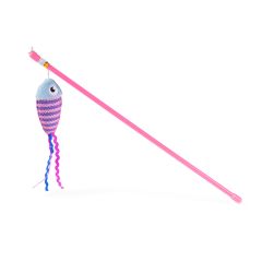 Jouet Chat Canne À Pêche Poisson 40cm