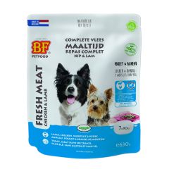 Bf Petfood Vers Vlees Met Kip En Lam Hondenvoer 7x90g