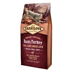 Carnilove Adult Grote Rassen Eend & Kalkoen Kattenvoer 6kg