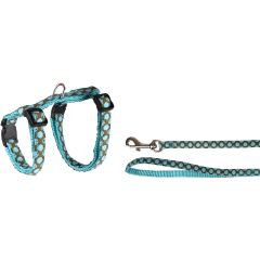 Harnais+laisse Chat Ocean 25/35cm 10mm 100cm