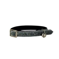 Collier Chat Strass Gris