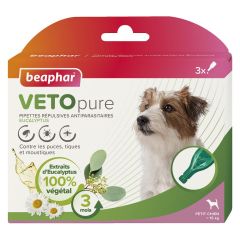 Beaphar VETOPURE Pipettes Répulsives Antiparasitaires Chien