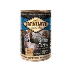 Carnilove Chien Adulte - Saumon et Dinde- 6 Boîtes de 400g