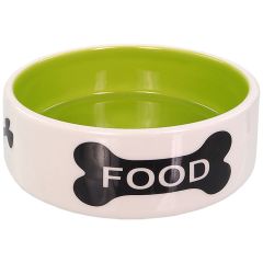 Dog Fantasy Gamelle En Céramique - "food" - 12.5x4.5cm