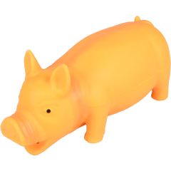 Jouet chien Fiona Cochon Orange en Latex 22cm