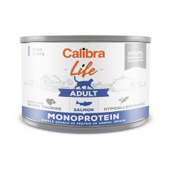 Calibra Life Chat Adulte Monoprotein au Salmon en Boîtes 6x200g