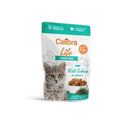 Calibra Life Chat Stérilisé Sachet au Saumon 85g