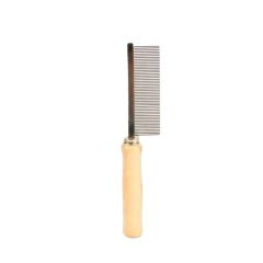 Peigne avec manche en bois