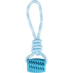 Jouet chien Tpr Rudo Tuyau + Corde à Tirer Bleu 26,5cm