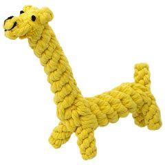 Dog Fantasy Giraf Uit Katoenen Koord - 16cm
