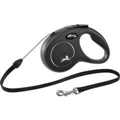 Laisse Flexi New Classic Cordon S/5m Noir