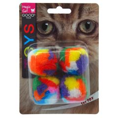 Magic Cat Pluche Balletje - 4 Stucks