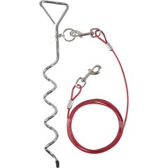 Piquet D'attache Pilka 46cm Avec CÃ¢ble 3m