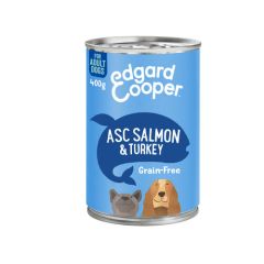 Edgard&Cooper Hondenvoer in blik met Vis – 6x 400g