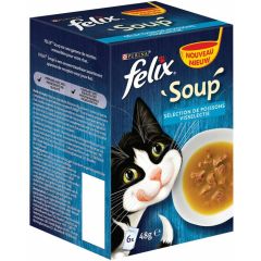 Felix Soup Vis Selectie 6x48g