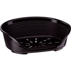 Ferplast Siesta 12 Deluxe Lit En Plastique Noir Pour Chiens 111x80,5x33,5cm