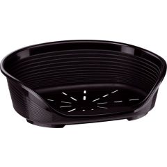 Ferplast Siesta 8 Deluxe Lit En Plastique Noir Pour Chiens Et Chats 82x59,5x25cm