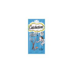 Catisfactions Meaty Sticks Snack pour Chat avec Saumon 30g