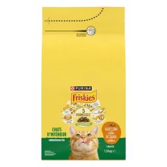 Friskies Indoor Croquettes Pour Chat D'intérieur Avec Poulet, Dinde Et Légumes 2kg