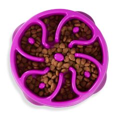 Outward Hound Fun Feeder Anti Schrokbak Hond Paars Medium