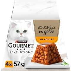 Gourmet Revelations Bouchées en Gelée au Poulet 4x57g