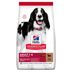 Hill's Science Plan Adult Medium Hondenvoer Lam & Rijst 12kg