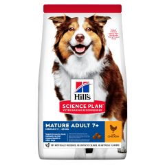 Hill's Science Plan Mature Adult Croquettes Pour Chien Agé Au Poulet 12kg