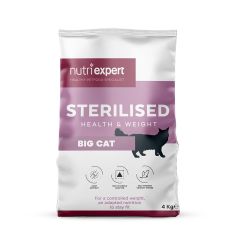 Nutri Expert Sterilised Croquettes pour Chats Grands 4kg