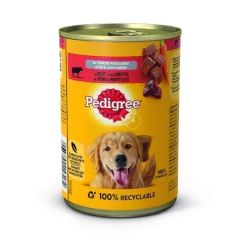 Pedigree Aliment Humide en Conserve Avec Boeuf Et Carottes 400g