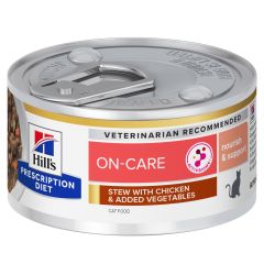 Hill's Prescription Diet ON-Care Stoofpotje voor katten met kip 24x82g