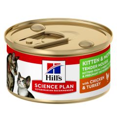 Hill'S Science Plan Kitten And Mother Mousse pour Chat Poulet Dinde 24x85g