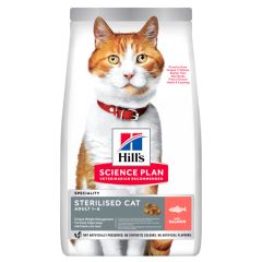 Hill’s Science Plan - Croquettes pour Chat Adulte Stérilisé au Saumon 3 kg