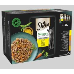 Sheba Nature's Collection Gevogelte Selectie In Gelei Maaltijdzakjes 12x85g