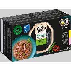 Sheba Nature's Collection Mix Selectie In Saus Kuipjes Kat 8x85g