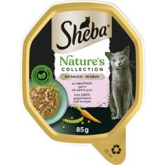 Sheba Nature's Collection Natvoer Kat Met Zalm en Erwtjes 85g