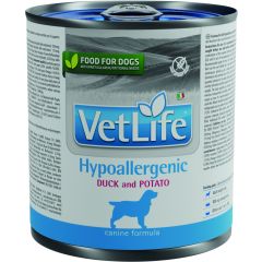 Vet Life Chien Hypoallergenic Canard & Pomme de Terre