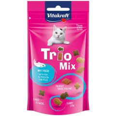 Trio Mix Friandises Pour Chats Au Poisson 60g